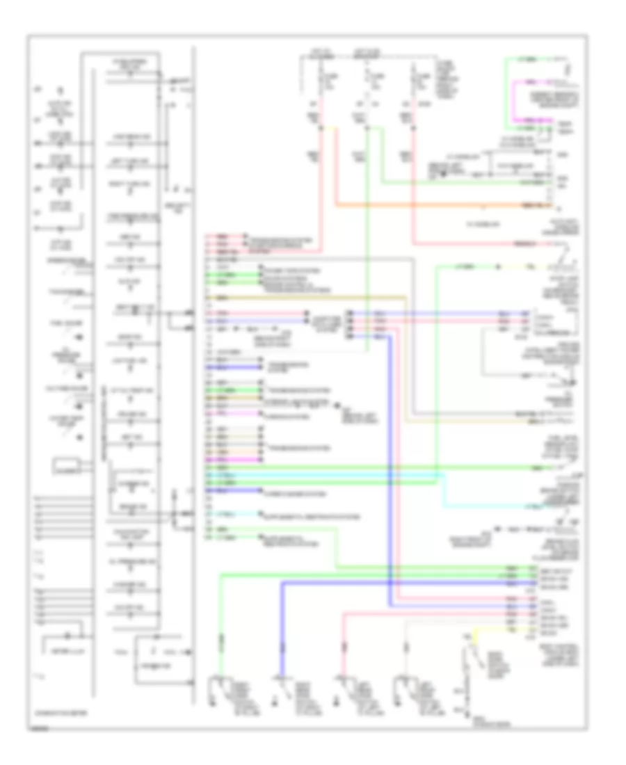 Instrument Cluster Wiring Diagram for Nissan Pathfinder S 2007
