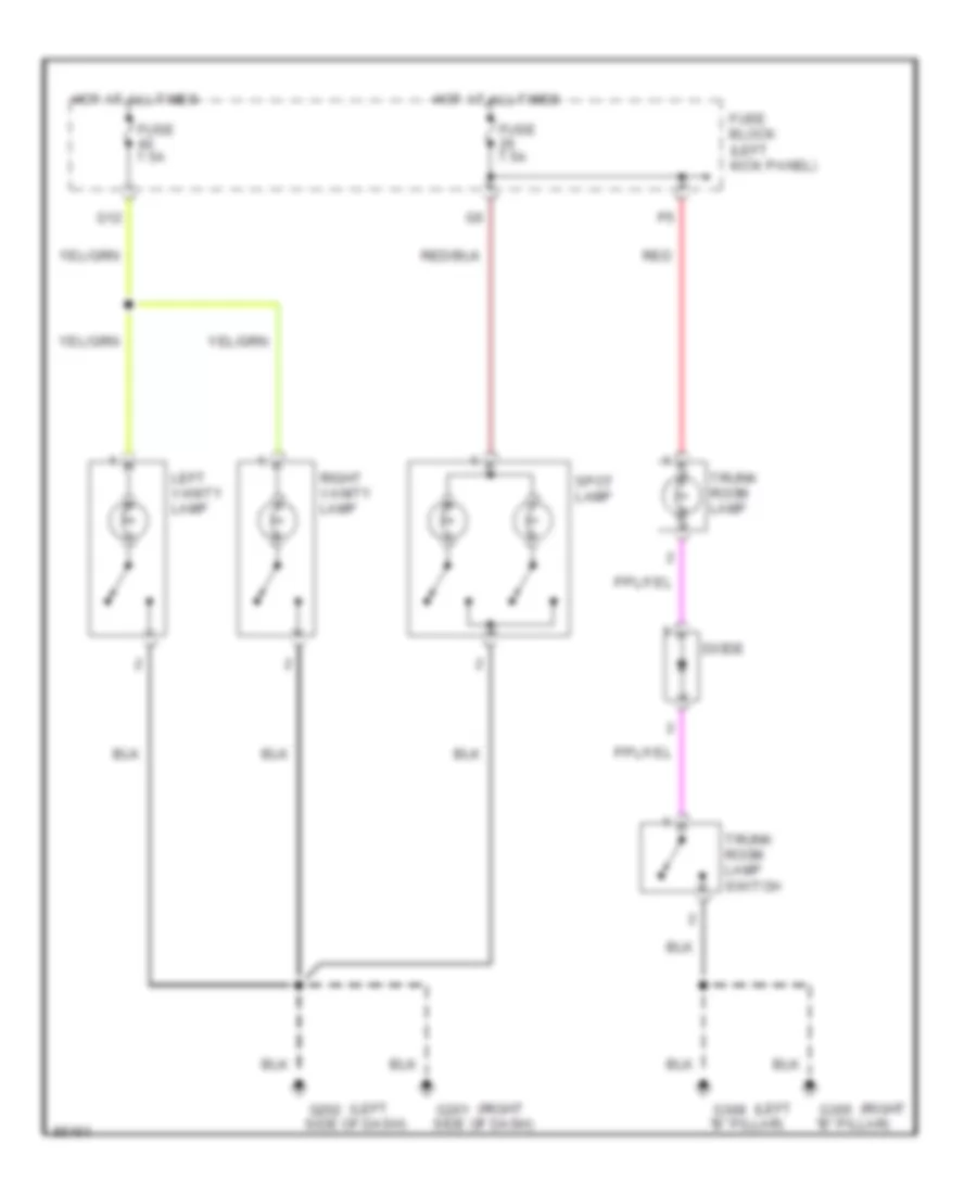 Courtesy Lamps Wiring Diagram for Nissan Maxima GLE 1996