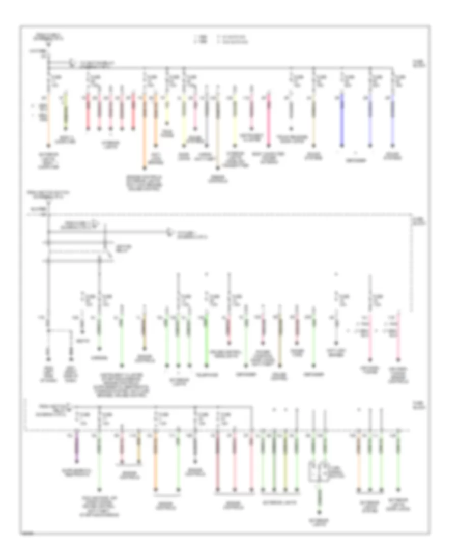 Power Distribution Wiring Diagram 2 of 2 for Nissan Maxima GLE 1996