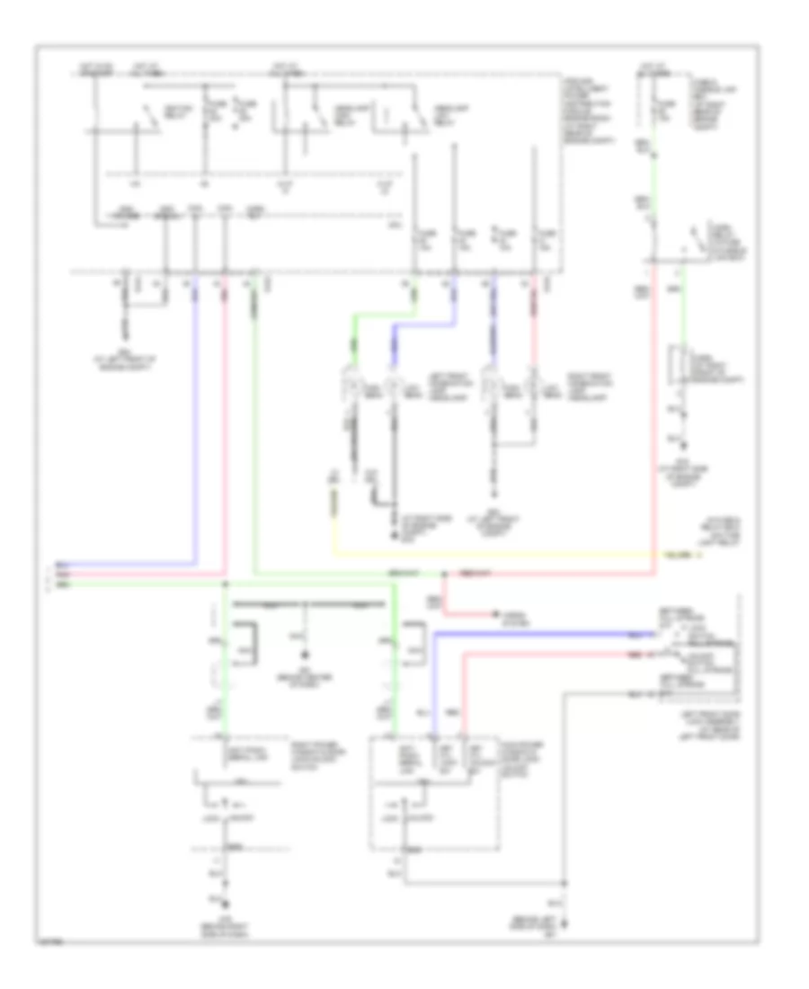 Forced Entry Wiring Diagram, Except Crew Cab (2 of 2) for Nissan Titan LE 2009
