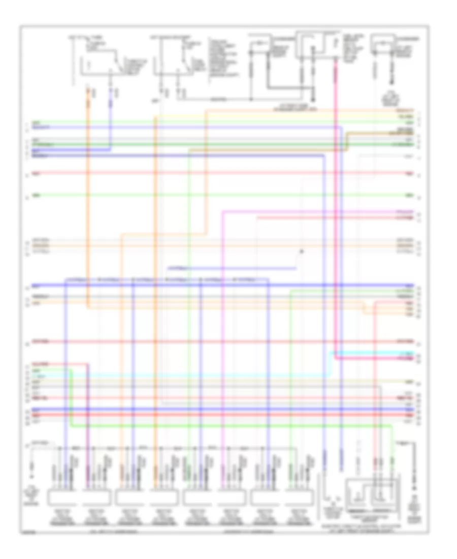 5.6L, Engine Performance Wiring Diagram (2 of 4) for Nissan Titan LE 2009