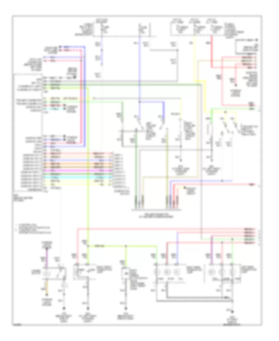 Exterior Lamps  Trailer Connector Wiring Diagram (1 of 2) for Nissan Titan LE 2009