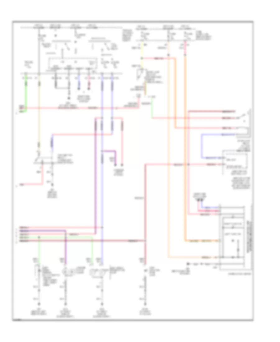 Exterior Lamps  Trailer Connector Wiring Diagram 2 of 2 for Nissan Titan LE 2009