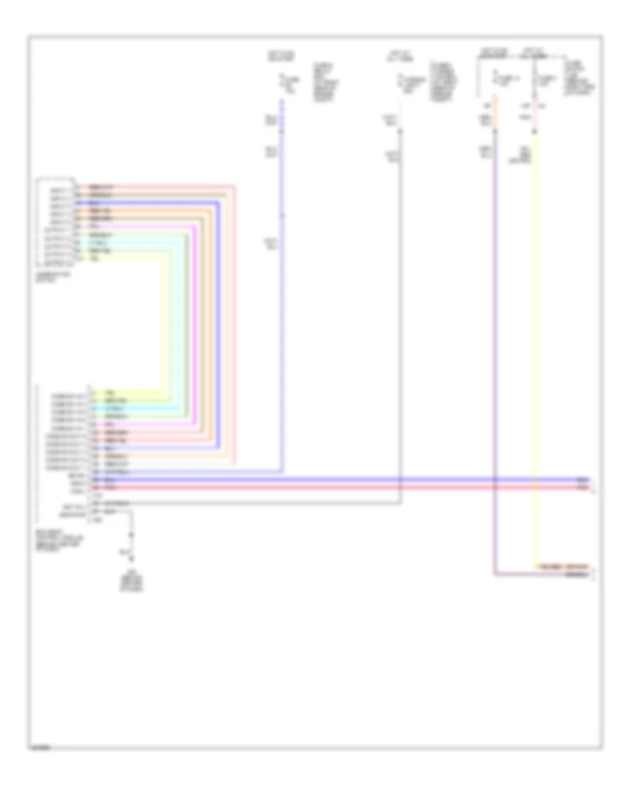 Headlamps Wiring Diagram, without DRL (1 of 2) for Nissan Titan LE 2009
