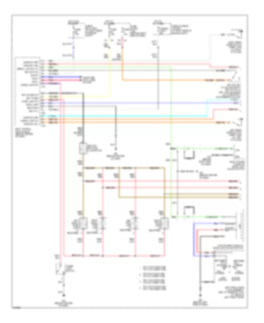 Courtesy Lamps Wiring Diagram 1 of 2 for Nissan Titan LE 2009