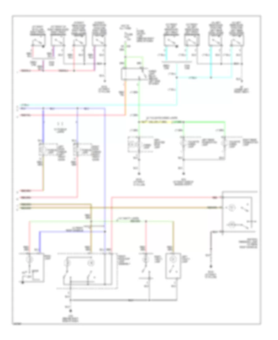 Courtesy Lamps Wiring Diagram 2 of 2 for Nissan Titan LE 2009