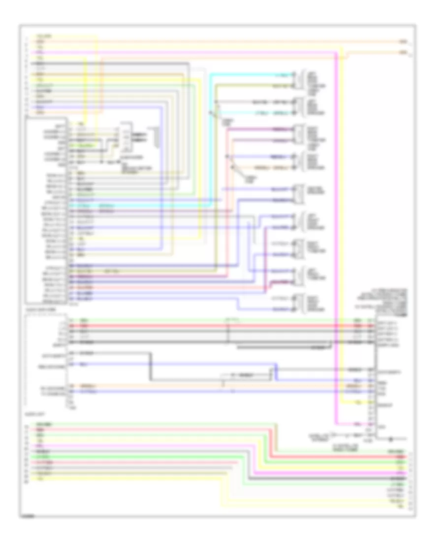 Navigation Wiring Diagram 3 of 5 for Nissan Titan LE 2009