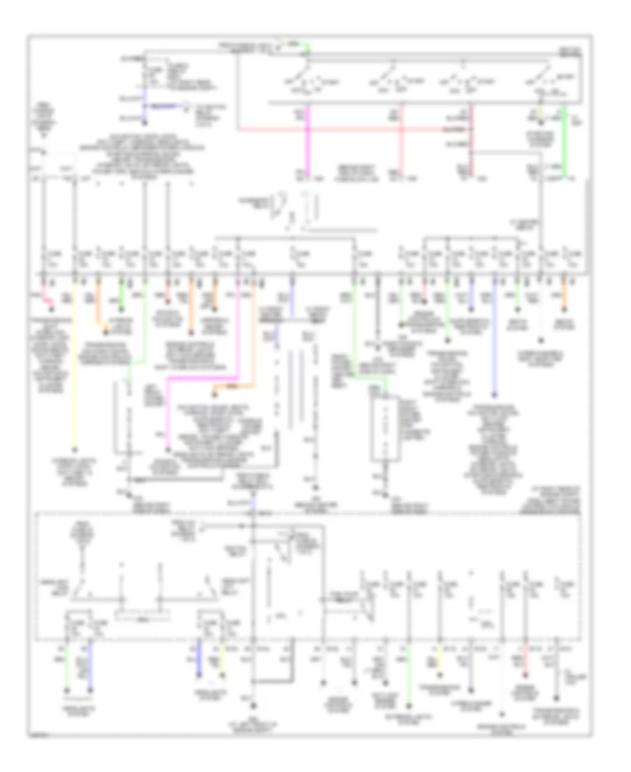 Power Distribution Wiring Diagram 2 of 2 for Nissan Titan LE 2009