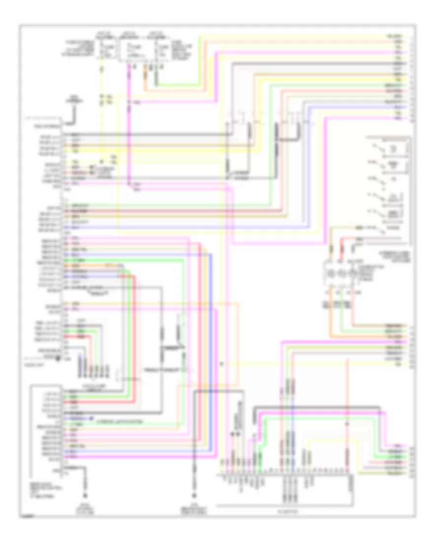 Premium Radio Wiring Diagram, with Navigation (1 of 5) for Nissan Titan LE 2009