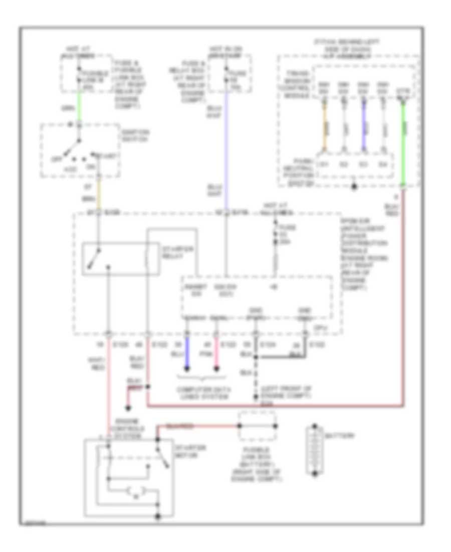 Starting Wiring Diagram for Nissan Titan LE 2009