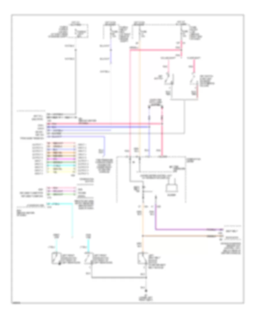 Warning Systems Wiring Diagram for Nissan Titan LE 2009