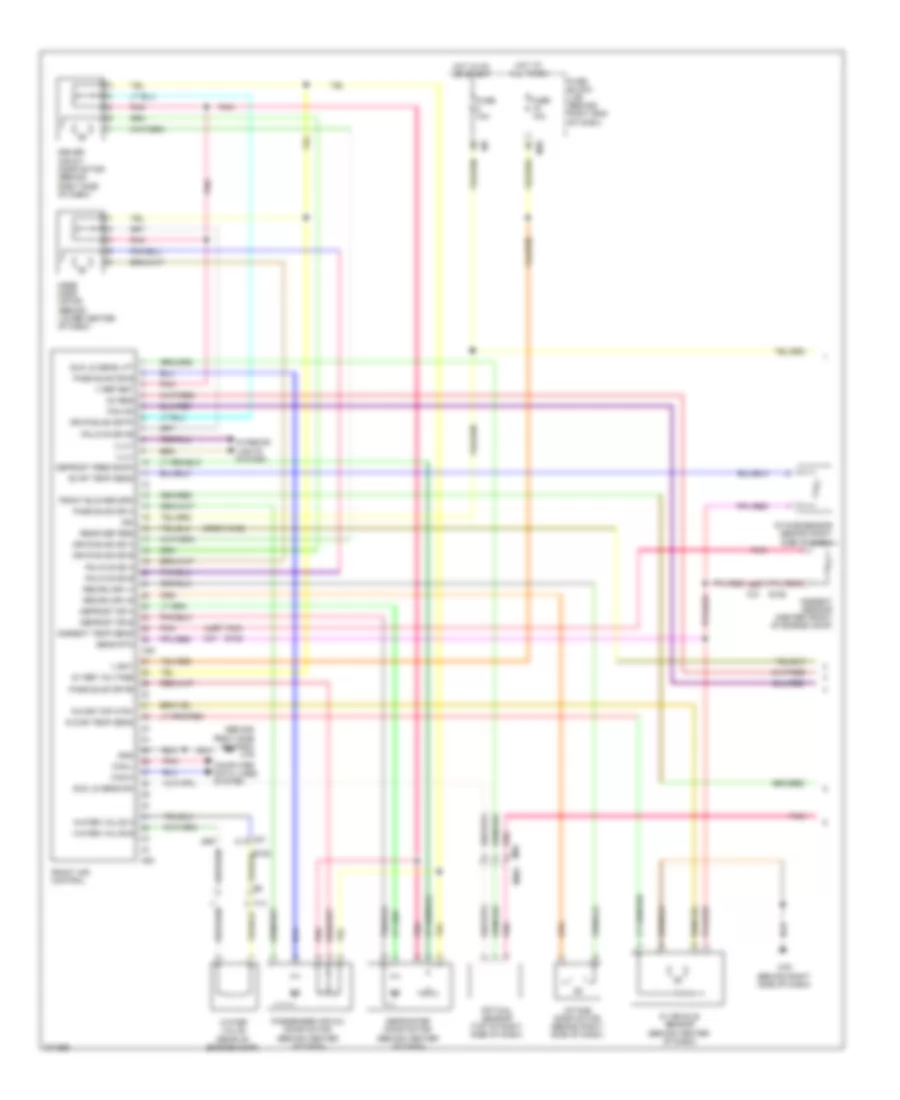 Automatic A C Wiring Diagram 1 of 2 for Nissan Titan SL 2012