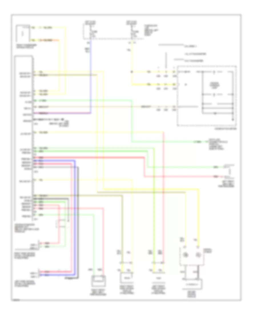 Supplemental Restraints Wiring Diagram for Nissan Sentra SE R Spec V 2004