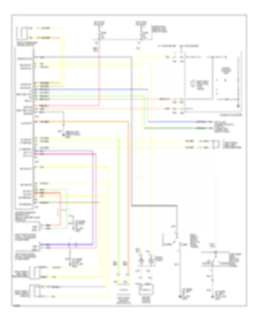 Supplemental Restraint Wiring Diagram for Nissan Sentra XE 2000