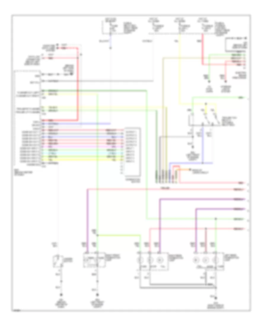 Exterior Lamps  Trailer connector Wiring Diagram 1 of 2 for Nissan Titan LE 2004