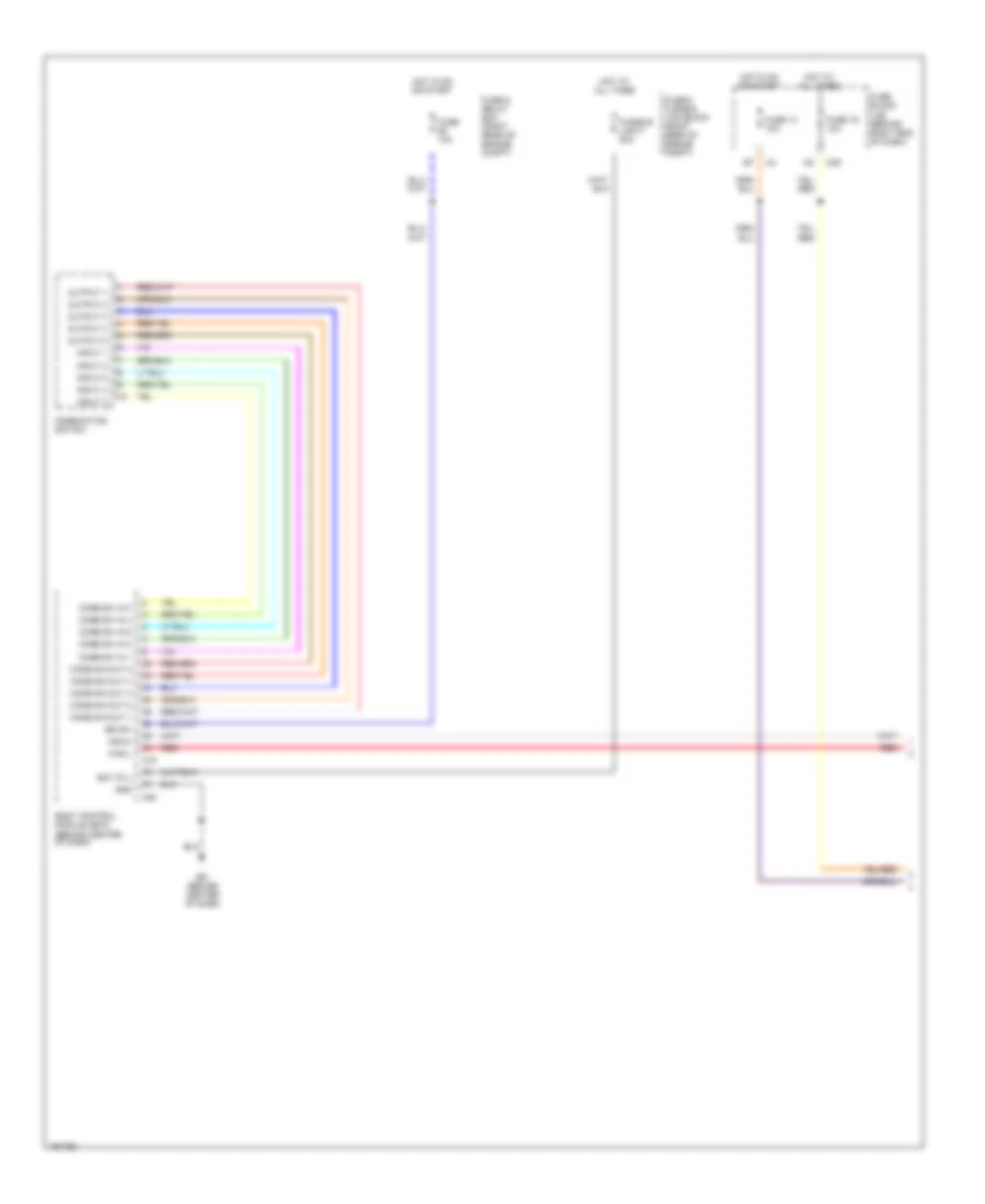 Headlamps Wiring Diagram, without DRL (1 of 2) for Nissan Titan LE 2004