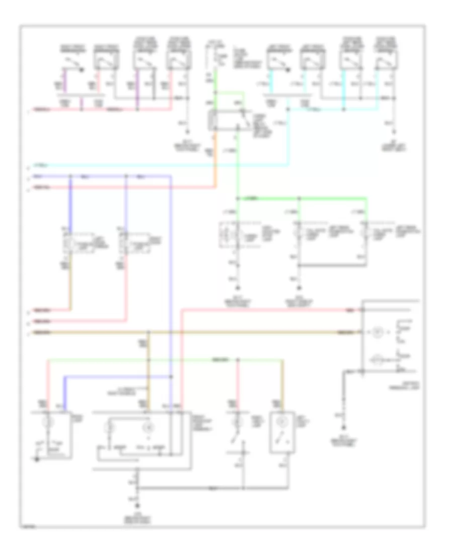 Courtesy Lamps Wiring Diagram 2 of 2 for Nissan Titan LE 2004