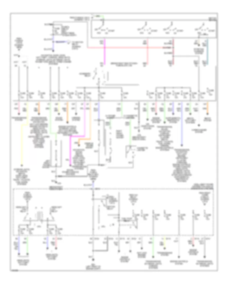 Power Distribution Wiring Diagram (2 of 2) for Nissan Titan LE 2004