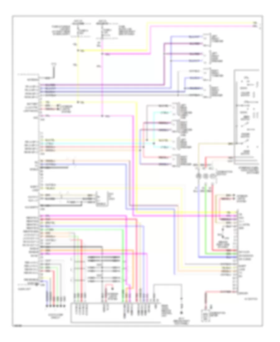 Mid Line Radio Wiring Diagram 1 of 2 for Nissan Titan LE 2004