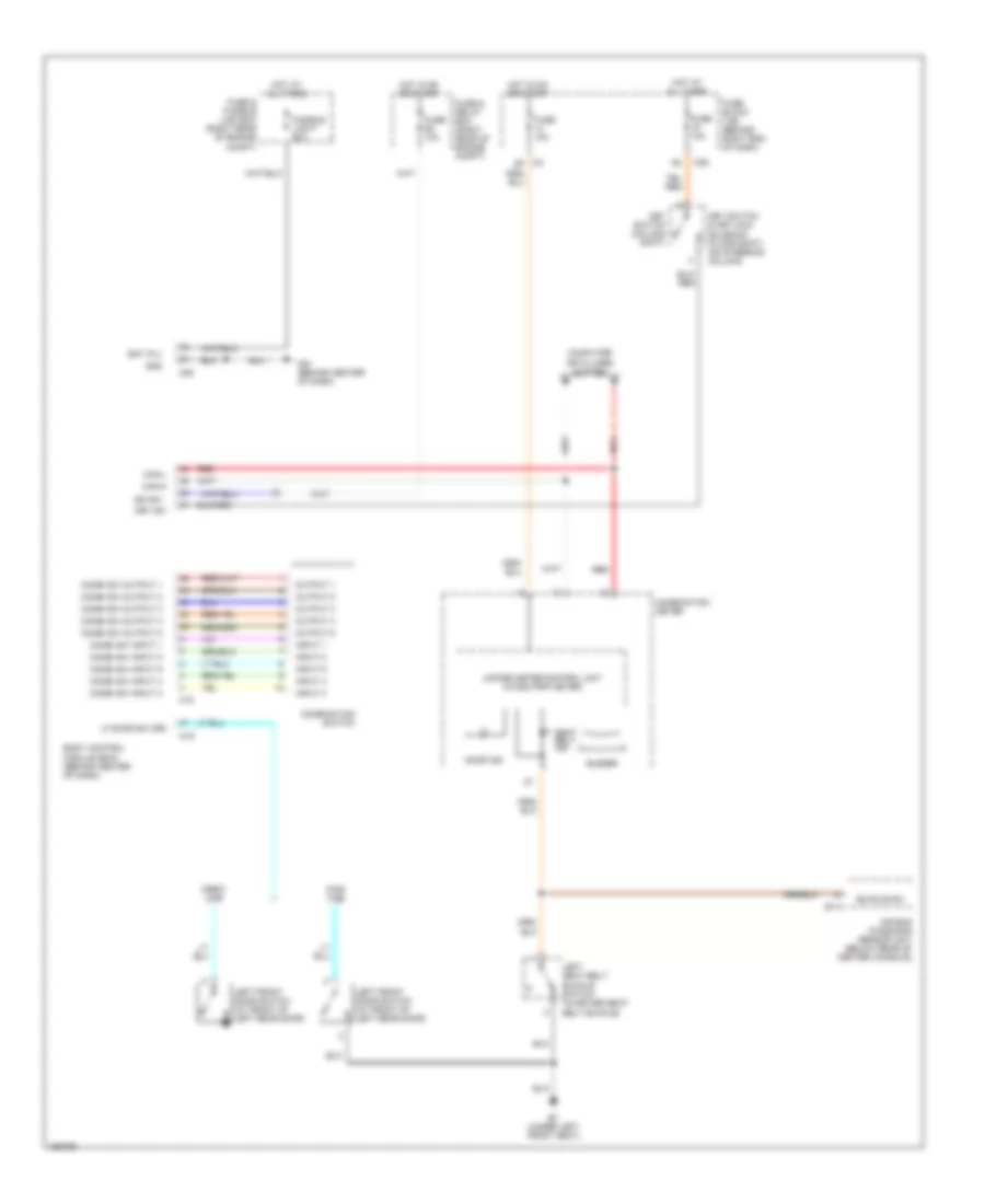 Warning Systems Wiring Diagram for Nissan Titan LE 2004