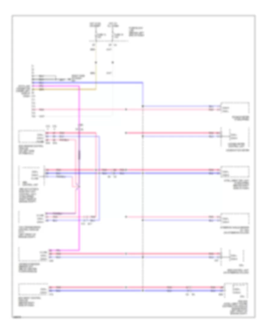 Computer Data Lines Wiring Diagram for Nissan Sentra SR 2011