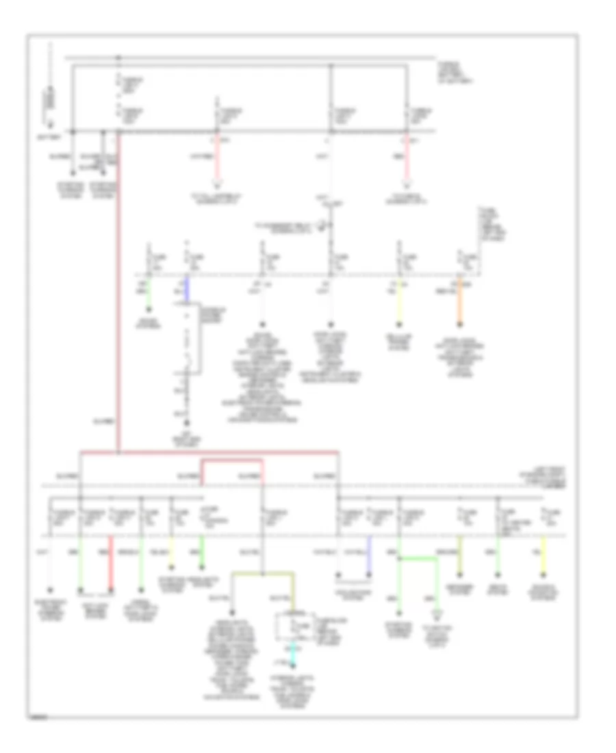 Power Distribution Wiring Diagram 1 of 3 for Nissan Sentra SR 2011