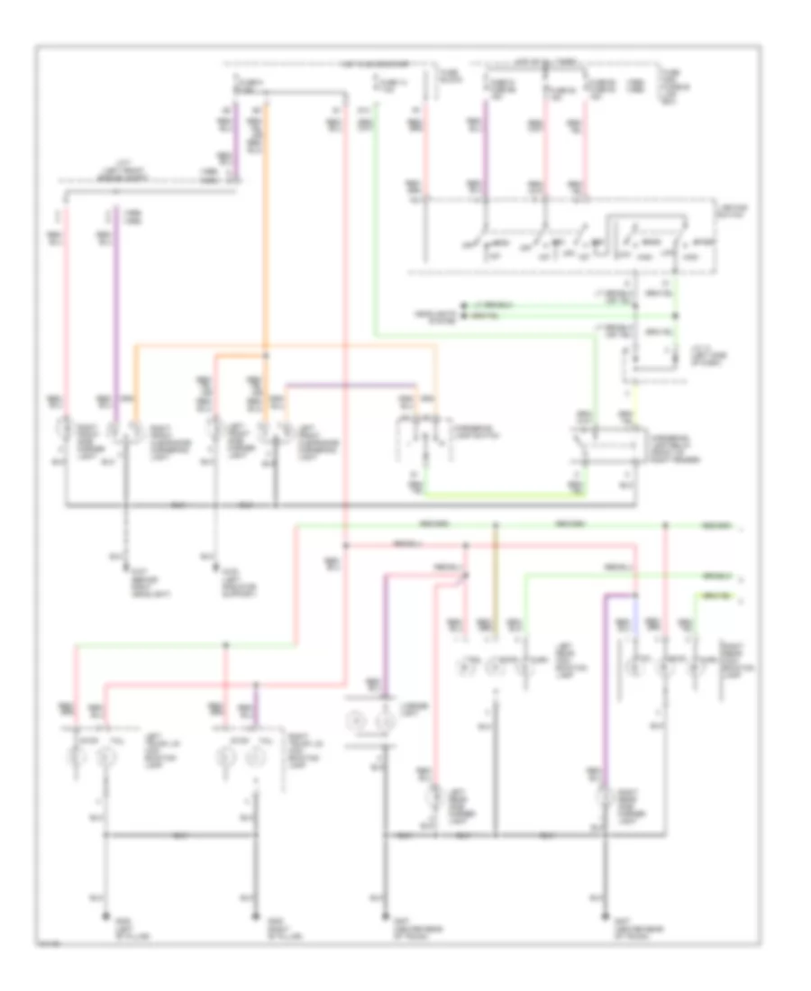 Exterior Lamps Wiring Diagram (1 of 2) for Nissan Maxima SE 1996