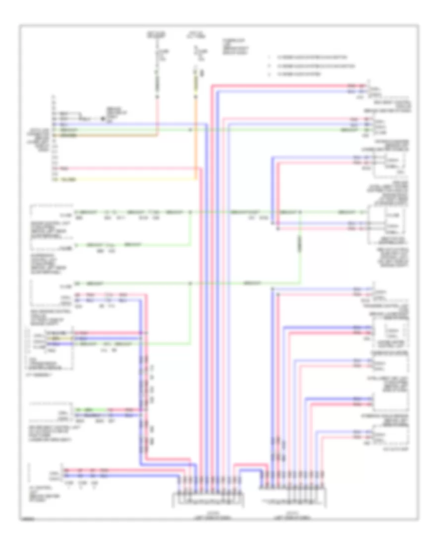 Computer Data Lines Wiring Diagram for Nissan Armada Platinum 2014