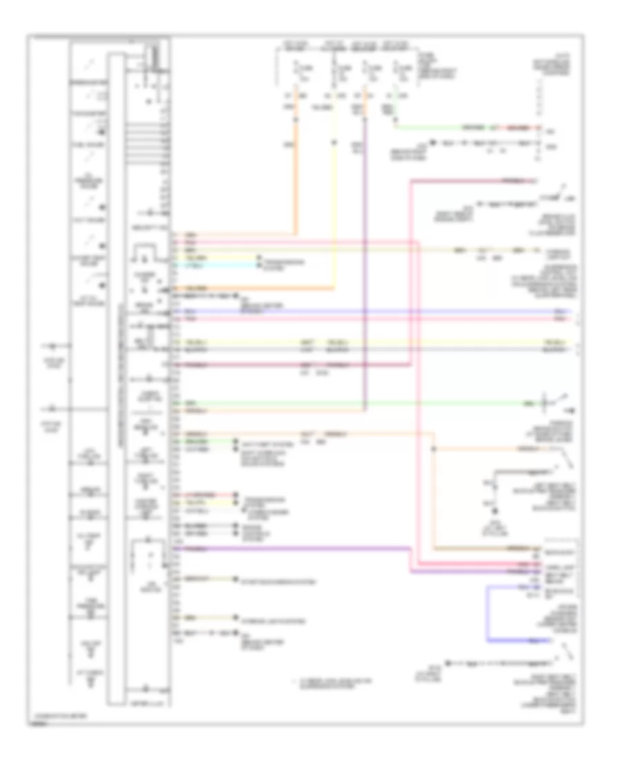 Instrument Cluster Wiring Diagram 1 of 2 for Nissan Armada Platinum 2014