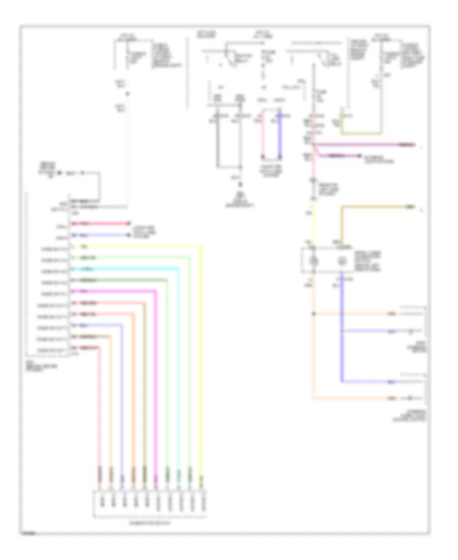 Instrument Illumination Wiring Diagram (1 of 2) for Nissan Armada Platinum 2014