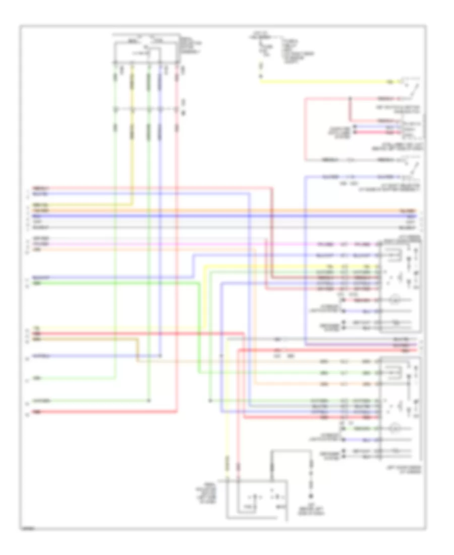Memory Systems Wiring Diagram (2 of 3) for Nissan Armada Platinum 2014