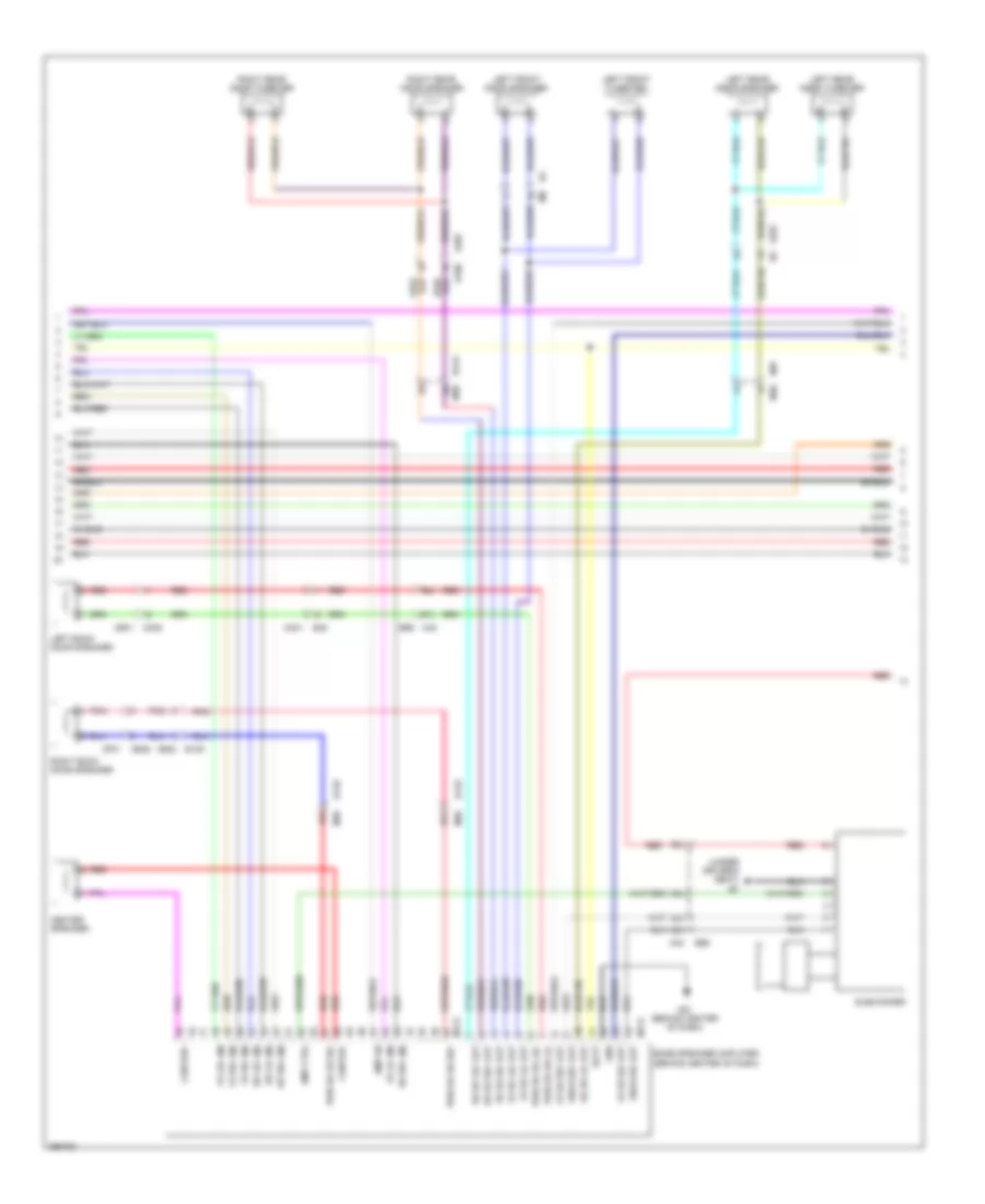 Navigation Wiring Diagram (2 of 6) for Nissan Armada Platinum 2014