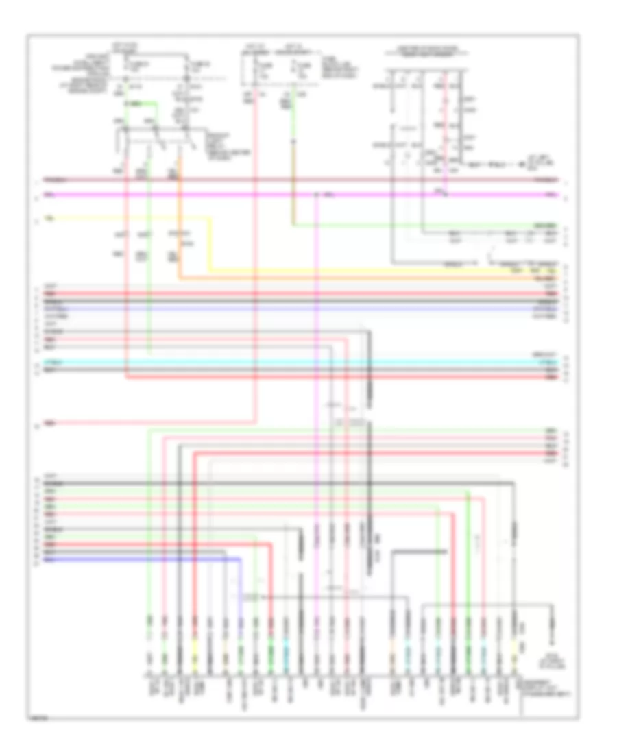 Navigation Wiring Diagram (4 of 6) for Nissan Armada Platinum 2014