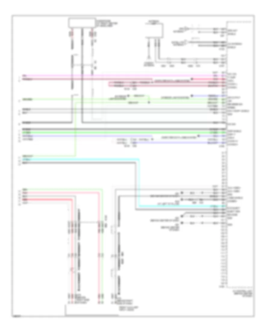 Navigation Wiring Diagram (6 of 6) for Nissan Armada Platinum 2014