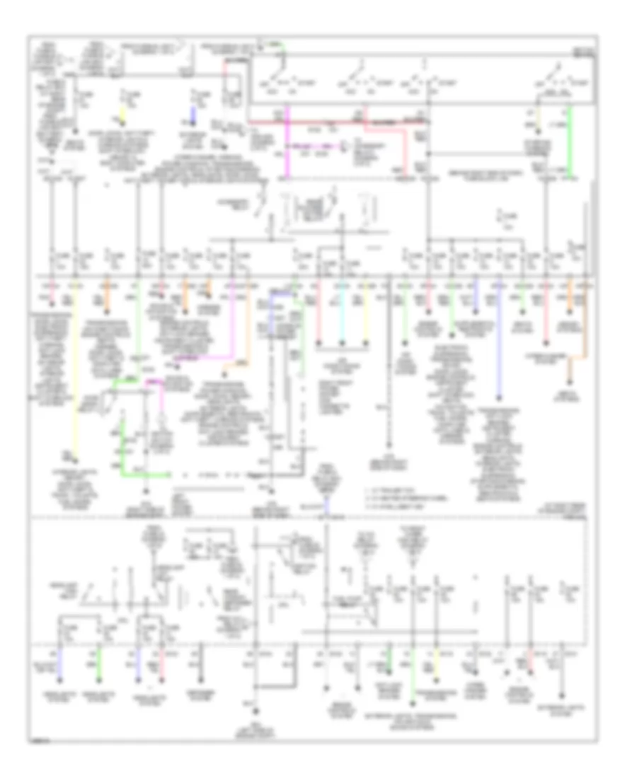 Power Distribution Wiring Diagram (2 of 2) for Nissan Armada Platinum 2014