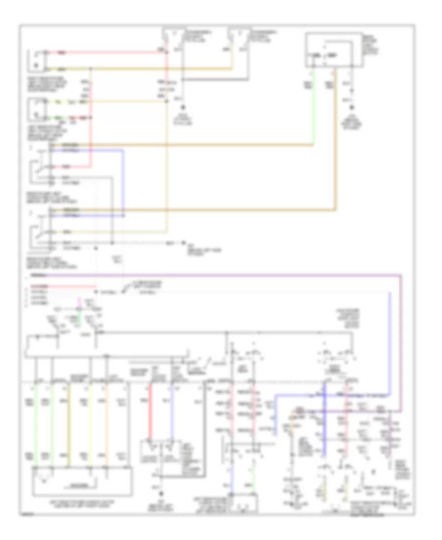 Power Windows Wiring Diagram (2 of 2) for Nissan Armada Platinum 2014