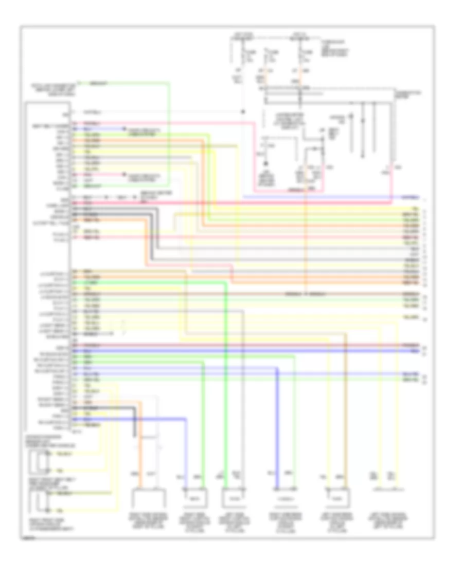 Supplemental Restraints Wiring Diagram 1 of 3 for Nissan Armada Platinum 2014