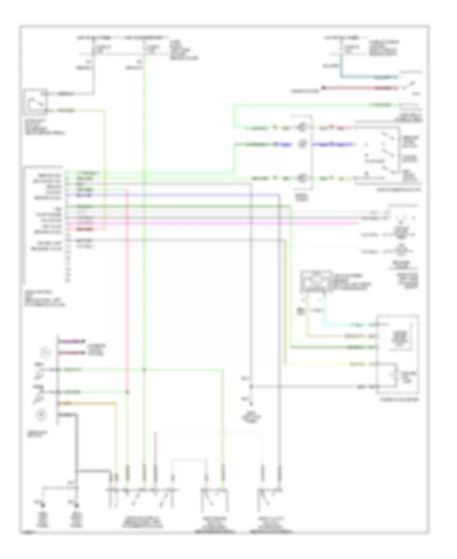 Cruise Control Wiring Diagram, MT for Nissan Xterra XE 2000