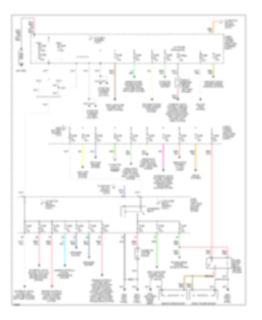 Power Distribution Wiring Diagram 1 of 2 for Nissan Xterra XE 2000