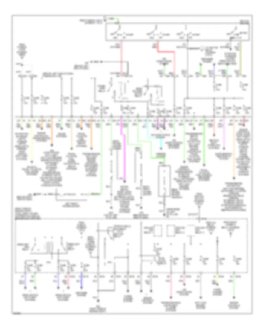Power Distribution Wiring Diagram 2 of 2 for Nissan Quest 2007