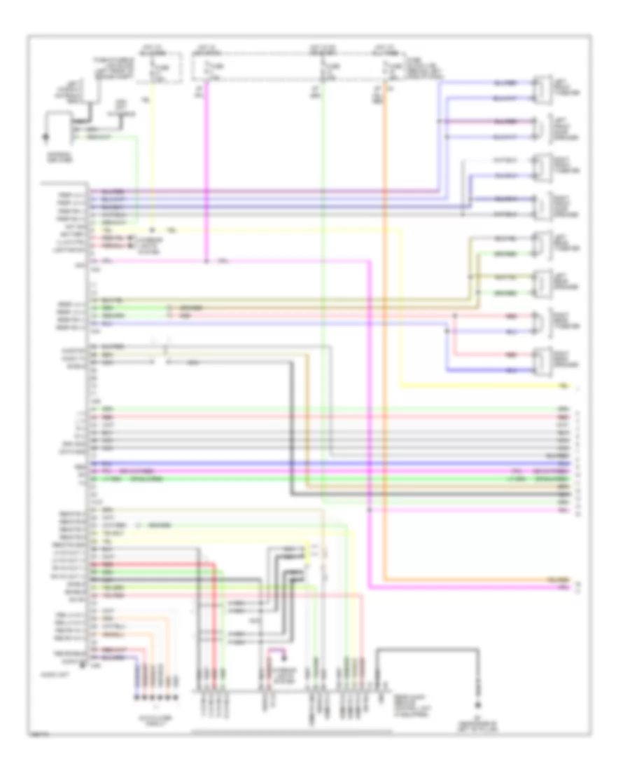 Mid-Line Radio Wiring Diagram (1 of 3) for Nissan Quest 2007