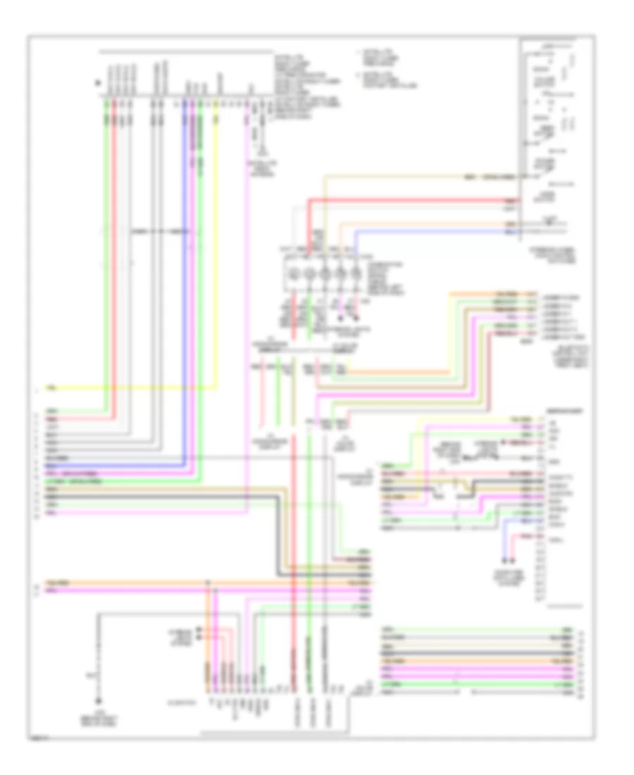 Mid-Line Radio Wiring Diagram (2 of 3) for Nissan Quest 2007