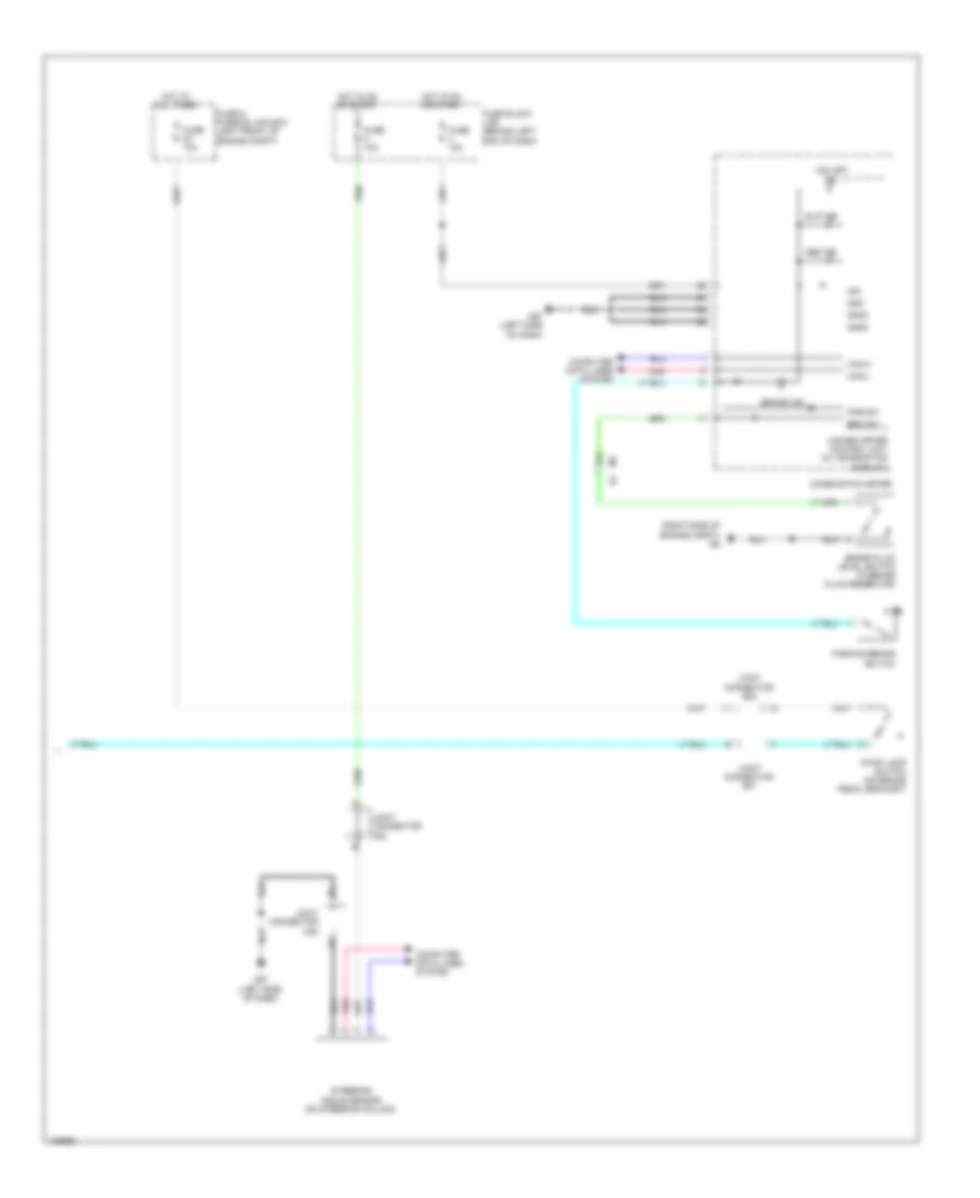 Электросхема антиблокировочной тормозной системы АБС (ABS) (2 из 2) для Nissan Sentra FE-S 2014