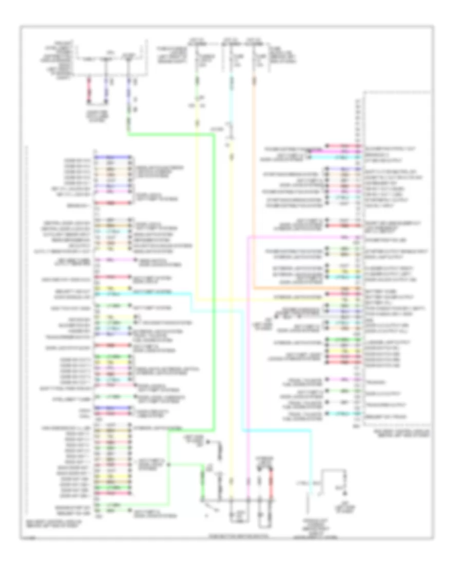 Электросхема блоков управления кузовом, С Чип-ключ для Nissan Sentra FE-S 2014