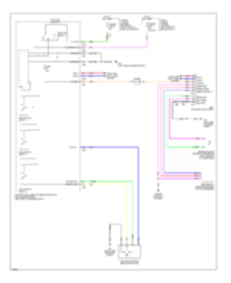 Электросхема системы охлаждения для Nissan Sentra FE-S 2014