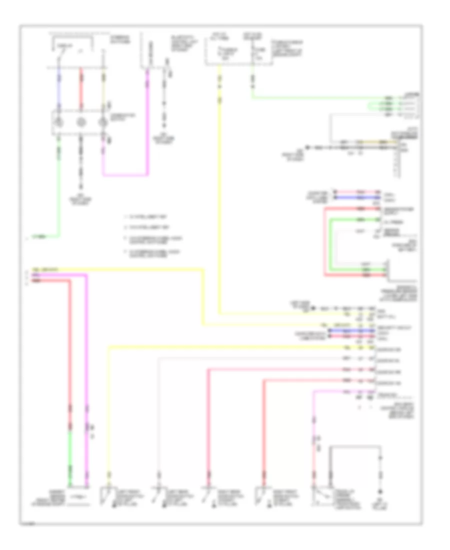 Электросхема панели приборов (2 из 2) для Nissan Sentra FE-S 2014