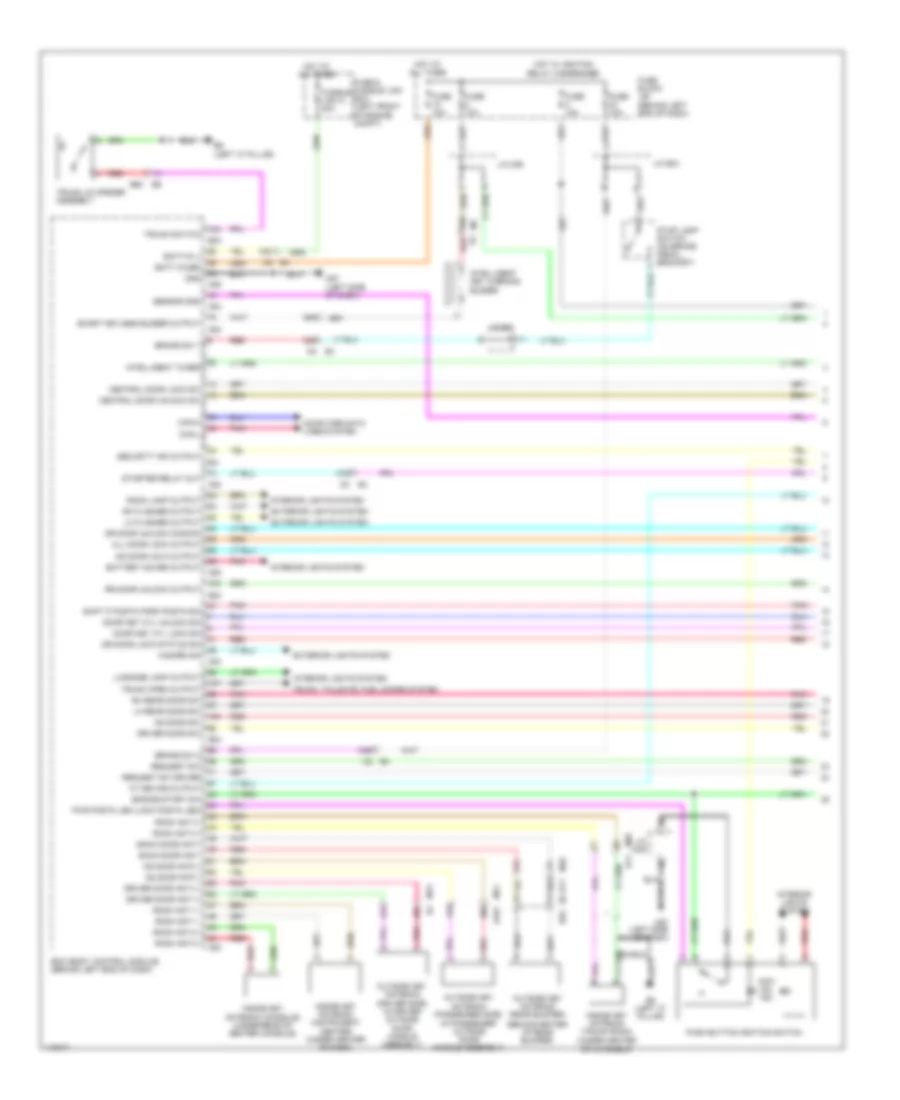 Электросхема центрального замка, С Система безключевого доступа (1 из 3) для Nissan Sentra FE-S 2014