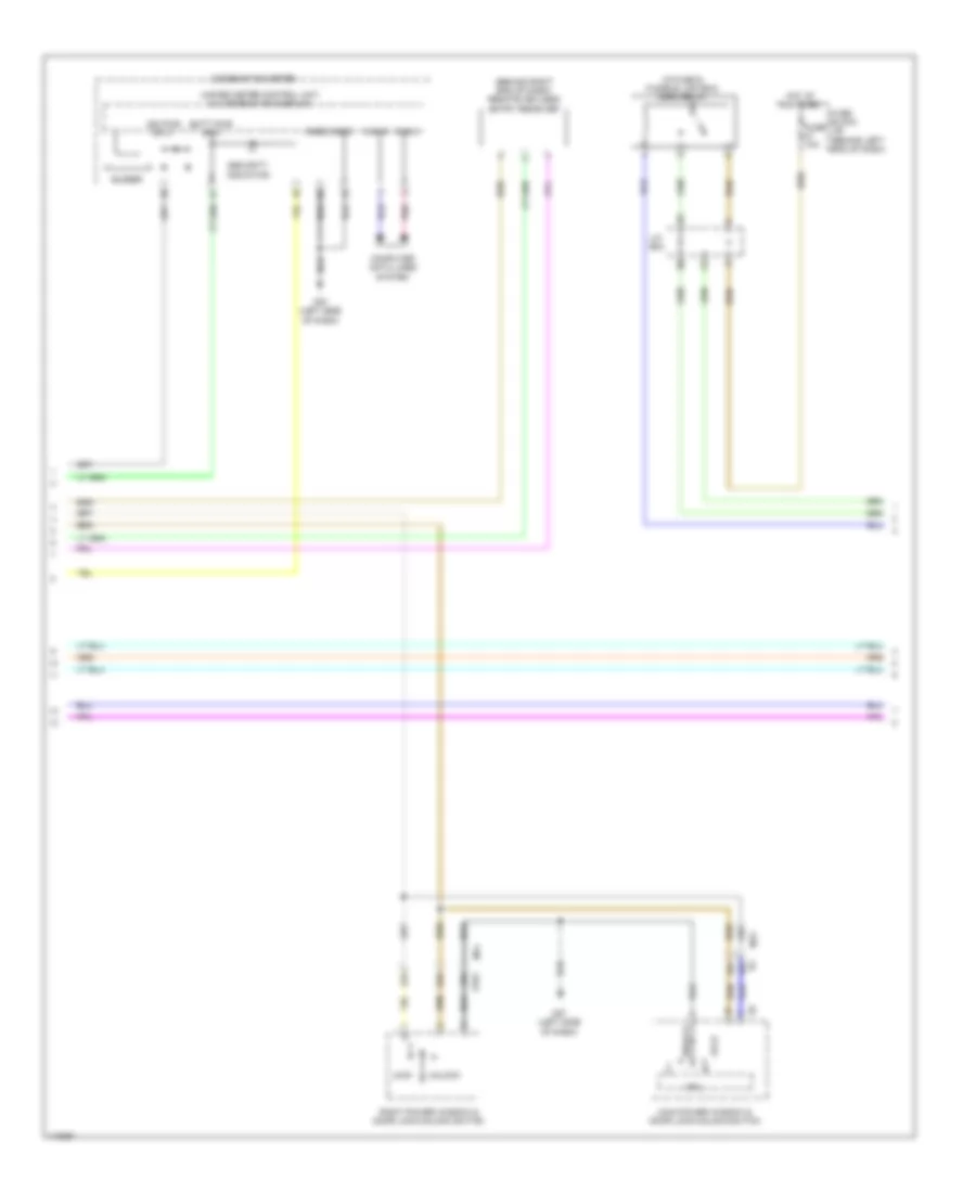 Электросхема центрального замка, без Система безключевого доступа (2 из 3) для Nissan Sentra FE-S 2014