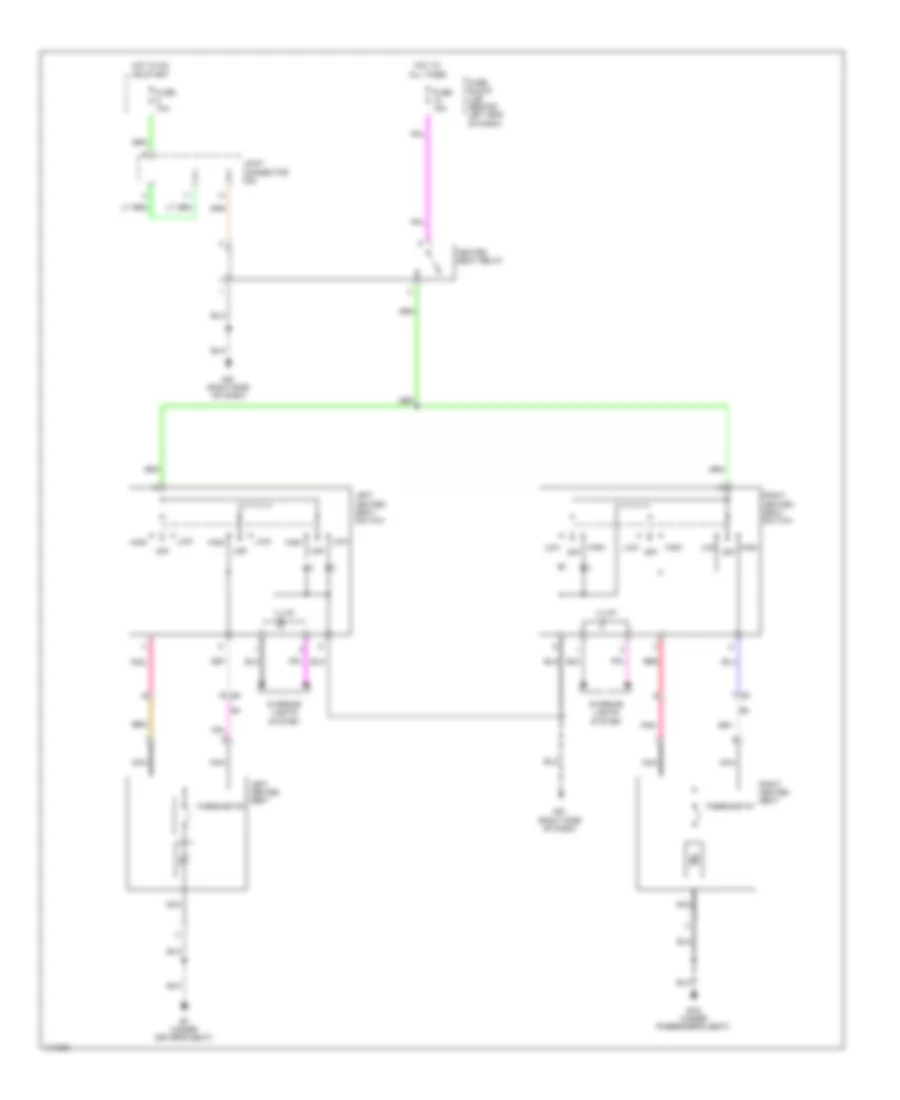 Электросхема привода сидений для Nissan Sentra FE-S 2014