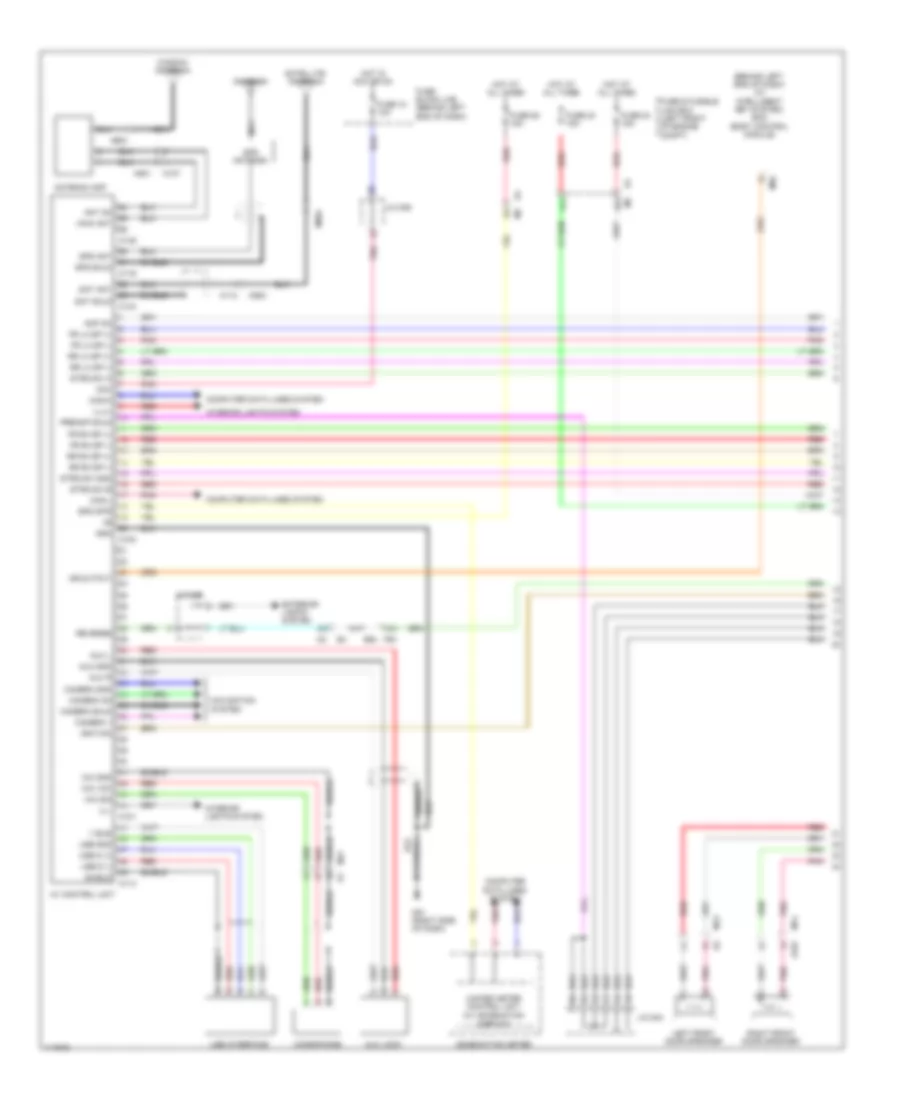 Электросхема магнитолы, С Bose С Навигация (1 из 2) для Nissan Sentra FE-S 2014